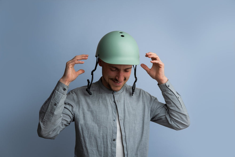 
                  
                    Load image into Gallery viewer, Dashel Cycle Helmet - Sage Green Helmet Steed Bikes 
                  
                