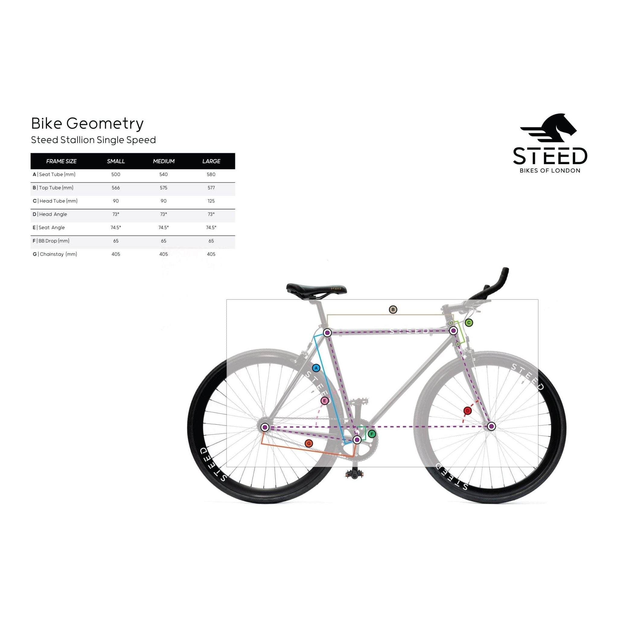 STALLION | Midnight Black Single Speed Bike Bicycles Steed Bikes 