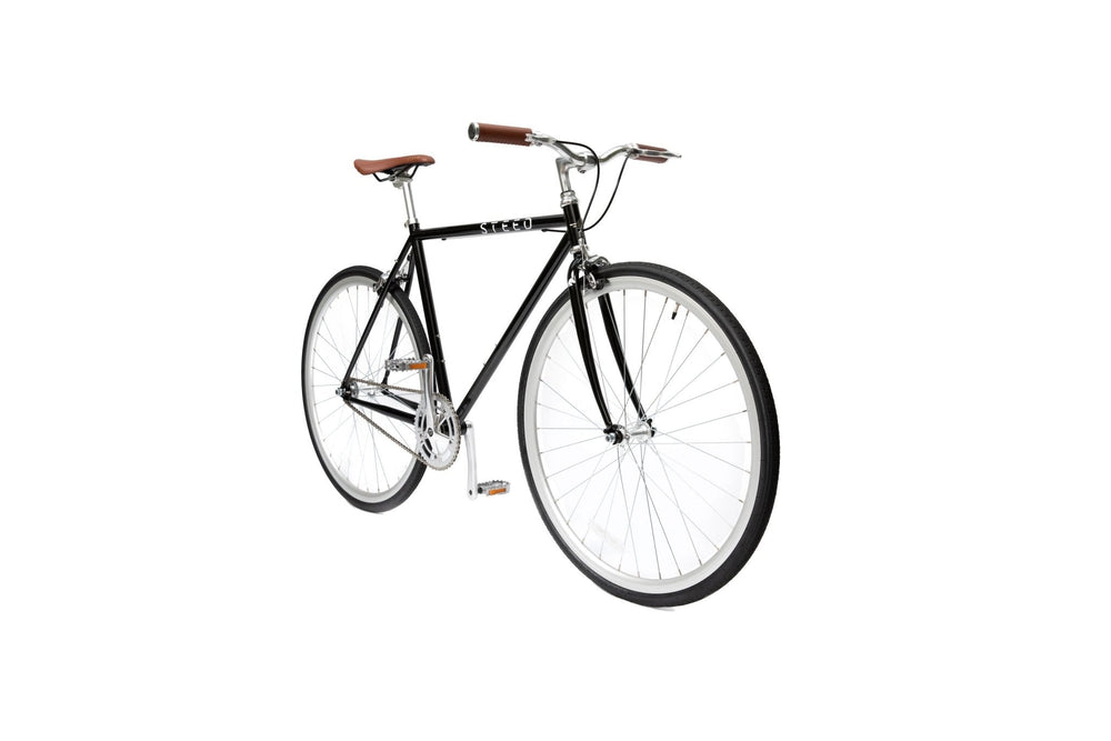 
                  
                    Load image into Gallery viewer, THOROUGHBRED | Onyx Black Bicycles Steed Bikes 
                  
                