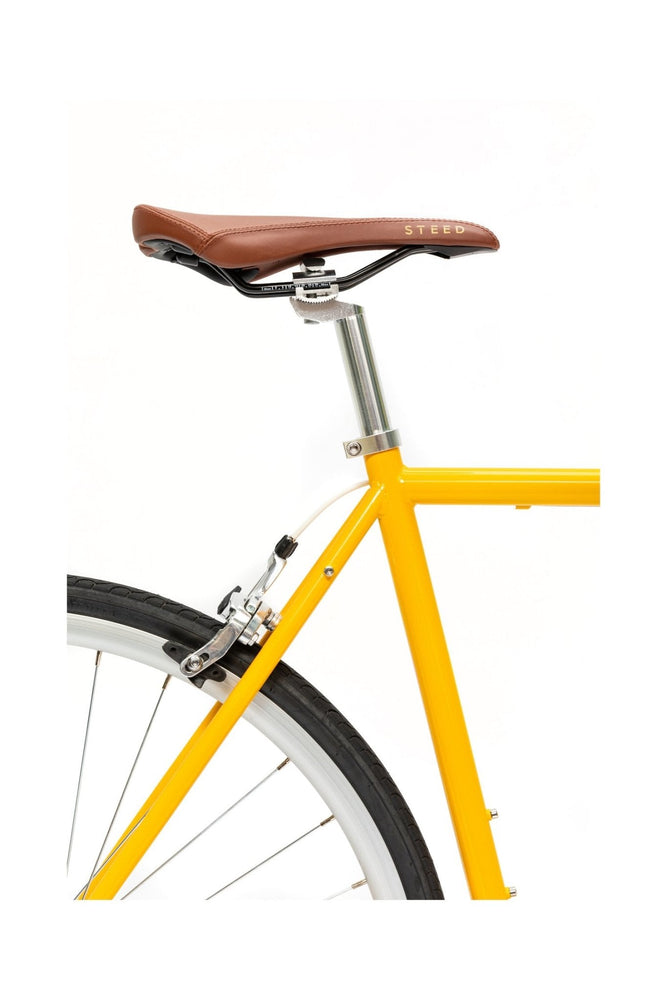 
                  
                    Load image into Gallery viewer, THOROUGHBRED | Saffron Yellow Bicycles Steed Bikes 
                  
                